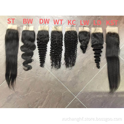 Wholesale New Trends Transparent HD Thin Swiss Lace Frontal Closure, Cuticle Aligned Pre Plucked Virgin HD Hair Lace Frontal